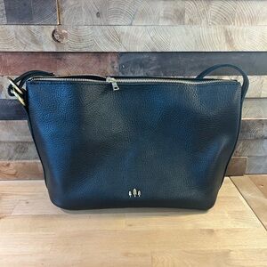 Portland Leather Goods Pebble Black large Slouchy, new.